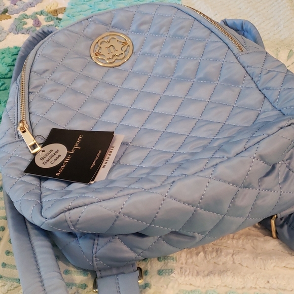 Nanette Lepore Handbags - NWT Nanette Lepore Great Blue Quilted Backpack